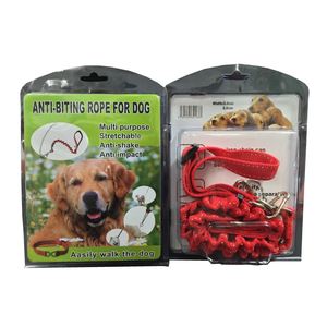 Pets Animals: Dog Leash 1.5m L for S-M Dogs - Anti-biting, Red