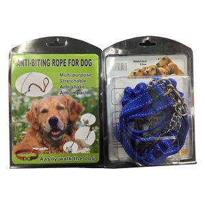 Dog Leash 1.3m L for M-L Dogs - Anti-biting, Blue