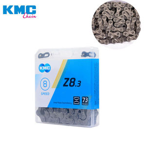 Sports: Bike Chain KMC Z8.3 for Mountain/Road Bicycle 6/7/8 Speed 116 Links Silver grey