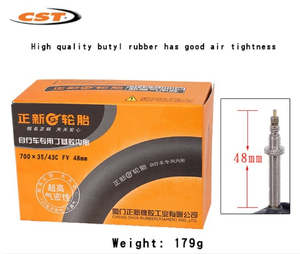 CST Bike Bicycle Inner Tube 700 X 35~43C, Presta Valve/France Valve 48mmL