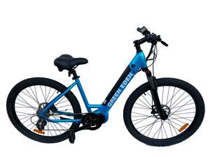 Mid-Drive Step-Through E-Bike - 27.5", 48V 500w motor, 460.8Wh LG Battery, Aqua