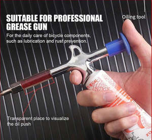Bike Tools: Bike Grease Gun Bicycle Lubricant Grease Gun - Aluminum