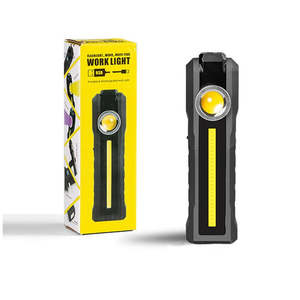 Bike Tools: COB-LEDs Work Light - Rechargeable, Magnetic, 100 ~ 300 Lumens, 3hrs/8hrs time