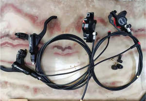 Brakes And Brakes Pads: ZOOM MTB Bicycle Hydraulic Disc Brake set with power-cut sensors - Front & Rear