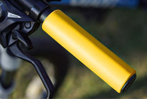 LeBycle Bike Handlebar Grips - NBR Material, Soft, Anti-slip, Yellow