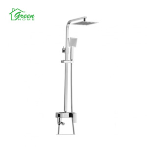 3 In 1 Rain Shower Set - Square & Chrome Color - Green Home Bathroom