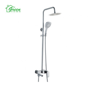 3 In 1 Rain Shower Set-Round - Chrome - Green Home Bathroom