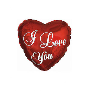 Valentine's Day: [Balloons] I LOVE YOU