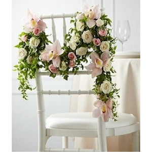 Wedding flower delivery: Chair Decoration