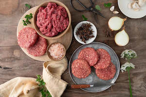 Beef Boxes: 8kg Premium Beef Mince & Hamburger Patties