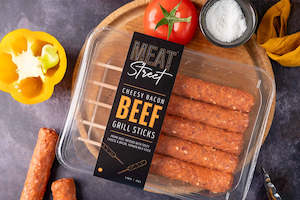 Build A Box: 300g Meat Street Cheesy Bacon Beef Grill Sticks