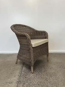 Piha Outdoor Chair - Natural Wicker/Natural Cushion