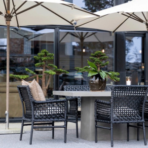 Artwood Santa Monica Outdoor Dining Chair - Classic Black