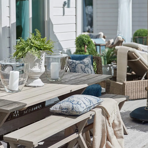 Outdoor Dining Chairs: Artwood Cross Outdoor Bench Seat - 2200