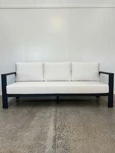 Southport Outdoor 3 Seater Sofa - Aluminium + Sunbrella®