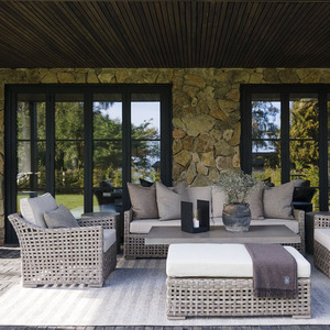 Outdoor Sofas: Artwood San Remo 3 Seater Outdoor Sofa - Classic Grey