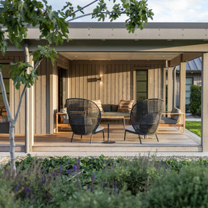 Outdoor Sofas: Devon Kopi Cocoon Chair - Forest - 1 left