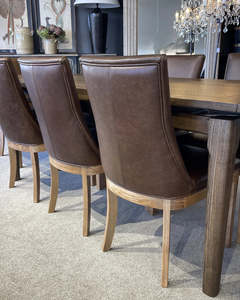 New Arrivals: Boston Dining Chair - Brown Leather
