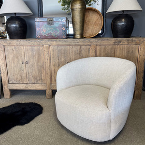 New Arrivals: Bowie Swivel Chair - Natural