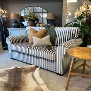 Nottingham 3 + 2.5 Seater Lounge Suite - Lombardi Stripe - NZ Made