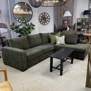 Custom New Zealand Made Sofas And Lounge Suites: Bellamy 2.5 Seater with Corner Chaise - Poker Fabric - NZ Made