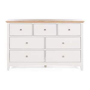 Drawers Dressers And Chests: Hudson White Bedroom Drawers - 7 Drawer