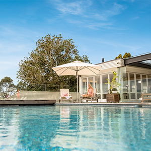 Shade7 Outdoor Umbrellas: Shade7 Milan Outdoor Umbrella - Off White - 2.5m Square