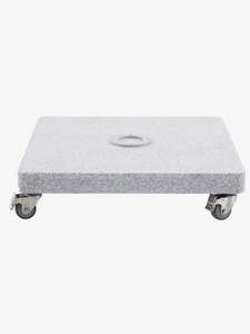 130KG Granite Umbrella Base for Cantilever Umbrellas - with Wheels