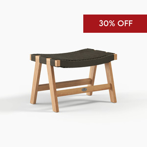 Outdoor Ottomans Footstool: Devon Jackson Outdoor Footstool - Grey