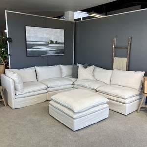 Laguna Sectional Sofa - Corner Setting with Open End + Ottoman