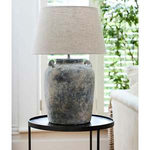 Emilie Terracotta Lamp + Shade