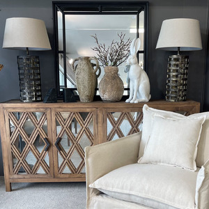 Lighting Lamps: Lattice Lamp with Shade