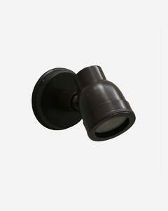 Lighting Wall Lights: Outdoor IP54 Wall Mounted Brass Spotlight - Dark Bronze Finish