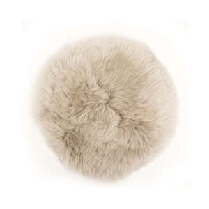 Kitchen Dining Accessories: NZ Sheepskin Seat Pad - Natural
