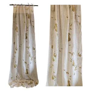 Curtains: Branche de Poire Linen Curtains - Set of 2