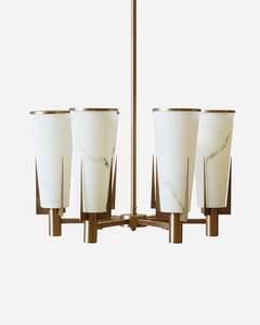 Ritz Chandelier Light Pendant - Antique Brass