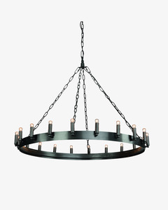 Lighting 1: Artwood Crown Light Pendant - Antique Iron