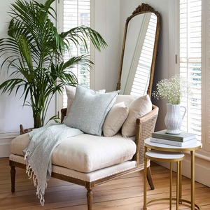 Dress Mirrors: Bella Vita Leaner Dress Mirror - Gold Finish - 190cm