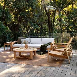 Outdoor Floor Rugs: Noumea Outdoor Floor Rug - Teak - 200cm x 290cm