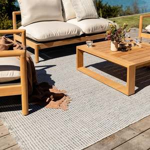 Rhodes Outdoor Floor Rug - Slate - 200cm x 300cm