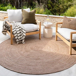 Mornington Round Outdoor Floor Rug - Teak - 210cm Dia
