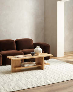 Baya Floor Rugs: Baya Safi Floor Rug - Ecru - 250cm x 350cm