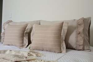 Patterned: Driftwood Stripe - Cottage Dreams Bed Set
