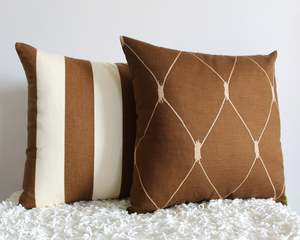 Mocha Harmony Set - Cushion Covers
