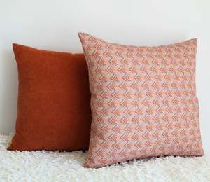 Rouge Chevron Set - Cushion Covers