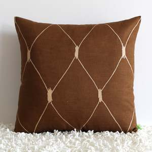 New Arrivals: Mocha Diamond - Cushion Cover - 50cm x 50cm