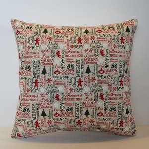 All: Words of Christmas Cheer - Cushion Cover - 40cm x 40cm