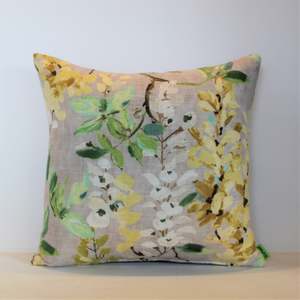 Grey: Green Meadow - Cushion Cover - 44cm x 42cm