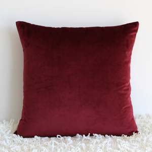 Maroon Velvet - Cushion Cover