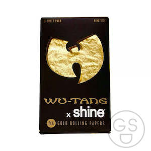 Hot Displays On Home: Wu-Tang x Shine Rolling Papers - 3 Pack - 24k Gold